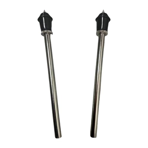 Hellery 2個ドラムセットメタルレッグドラムレッグスペアパーツタムドラムセット打楽器パーツフロアタムレッグタムフィートドラムセット