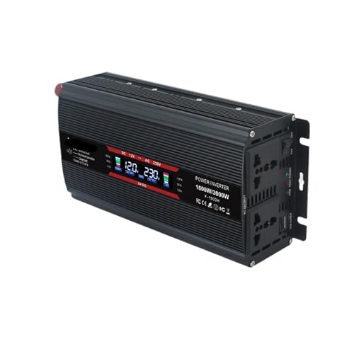 Onduleur double tension 12V 24V avec puissance de crête 3000W pour batterie