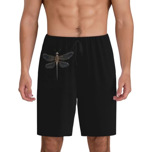 Pantalon court pyjama homme contre chaleur été noir