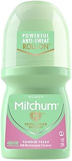 Mitchum Advanced Women Anti-Perspirant & Deodorant Roll-On Powder Fresh, 50 ml (Pack of 1)