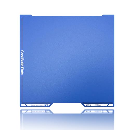 Henaiser 355x346mm Cold PEI Build Plate for Bambu Lab H2D/H2D Pro/H2S Low Temp Printing Bed Flexible Magnetic Spring Steel Sheet Double-Sided Textured UltraTack Coating Blue