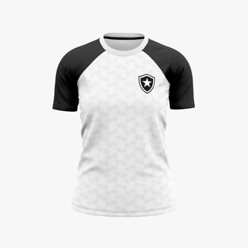 Camisa Braziline Botafogo Skylab Feminina - Branco/Preto
