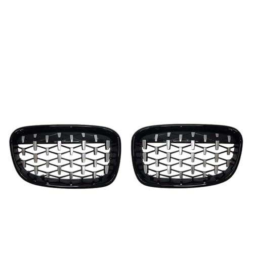 Rejillas de riñón parachoques delantero Serie 1 F20 F21 116i 118i ABS negro plata 2011-2014