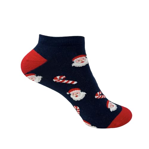 Image of Mint & Oak Low Cut Ankle Women Socks, Christmas Gift Quirky Socks For Friends, Cute Funky Socks, Christmas Secret Santa Gifts For Women