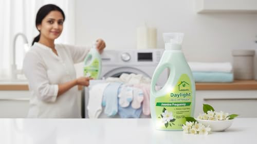 Image of Daylight India Liquid Detergent Combo Pack 2 Liter | Premium Laundry Cleaner with Jasmine Freshness | Tough on Stains, Safe on Skin
