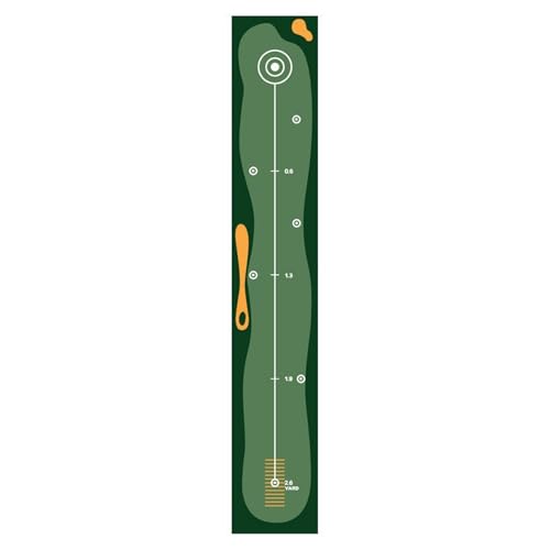 Golf Putting Mat for Indoor Practice, Premium Polyester Surface with Anti-Slip Backing, for True Roll, Works with Real & Foam Balls, Portable Home/Office Training Mat 300cm B