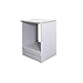 Flex-Well Herdumbauschrank UNNA - Ofenschrank für Backofen - Breite 60 cm - Weiß