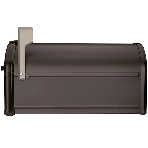 Architectural Mailboxes Hillsborough™ Heavy Duty Decorative Steel Metal Post Mounted Mail Box for Outside, Rubbed BronzeLarge Curbside Mailbox with Magnetic Latch by ARCHITECTURAL MAILBOXES - Image 7
