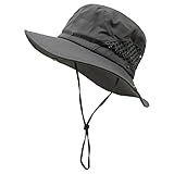 Legou Gorra de lavabo para mujer, para primavera y verano, al aire libre, malla transpirable, protector solar, gorra de pesca para hombre, gris oscuro, Talla única