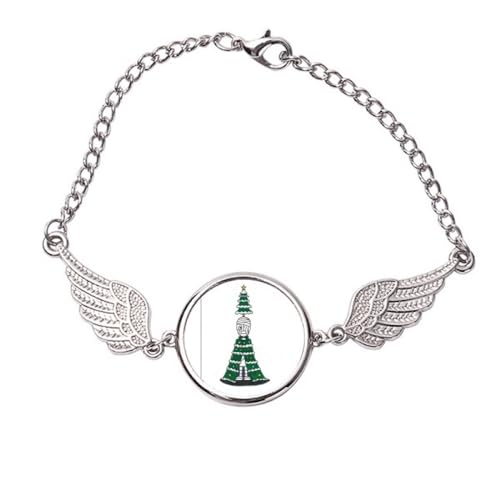 Bracelet ailes d'ange en métal rigide taille M anti-déformation