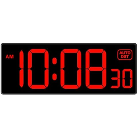 Soobest Digital Wall Clock with Large LED Display Cover