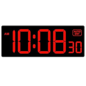Soobest LED Digital Wall Clock with Seconds
