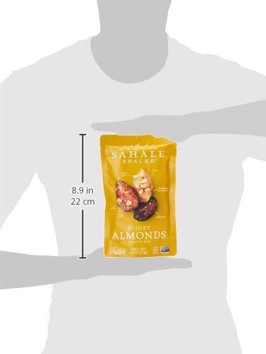 Sahale Snacks Honey Almonds Glazed Mix, 4 Oz., Pack Of 1 – Nut Snacks In A Resealable Pouch, No Artificial Flavors, Preservatives Or Colors, Gluten-Free Snacks #TOP2
