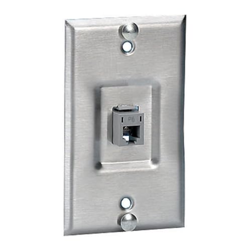 Hubbell SP6R clavija macho roja para sistemas de telecomunicaciones y redes
