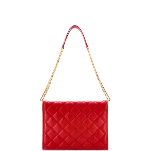 Saint Laurent, Pre-Loved Becky Shoulder Bag Quilted Leather Small, Red3