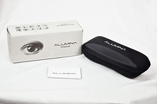 Image of Alumina Black Small Aviator Polarized Sunglasses