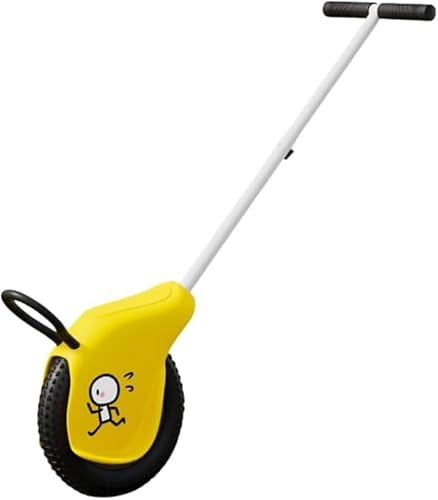 AZIEBAY 手押し車 押し手付き乗用玩具 安全 安定 耐用 洗浄容易 シート付き単輪車 多機能 ポータブル 組立容易 家庭 ・公園プレイエリア・散歩等場所対応、子供が座って楽しむことができ、様々な遊戯方法が可能で、持ち運びが簡単でどこにでも持って行け、