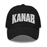 Merch Town Kanab Baseball Cap Kanab Dad Hat Utah UT Hat Embroidered Souvenir Black