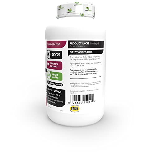 Vetriscience Laboratories - Ut Strength Stat For Dogs, Urinary Tract Support Supplement For Dogs, 90 Chewable Tablets #TOP1