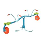 TP TOYS Spiro Spin Teeter Totter Outdoor Seesaw for 3-8 Year Old Kids, Bounces and Spins 360 Degrees, Develop Balance and Co-ordination, Garden and Outdoor See Saw, Blue