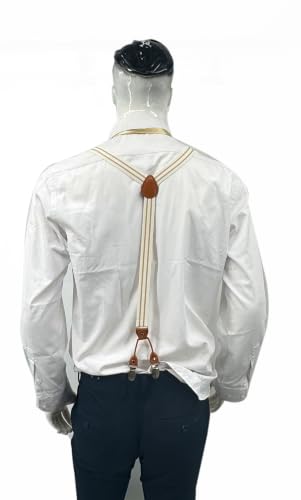 Image of Men's Suspenders Bowtie Set Elastic Y Shape Style Women's Suspenders Bowtie For Wedding&Formal Events