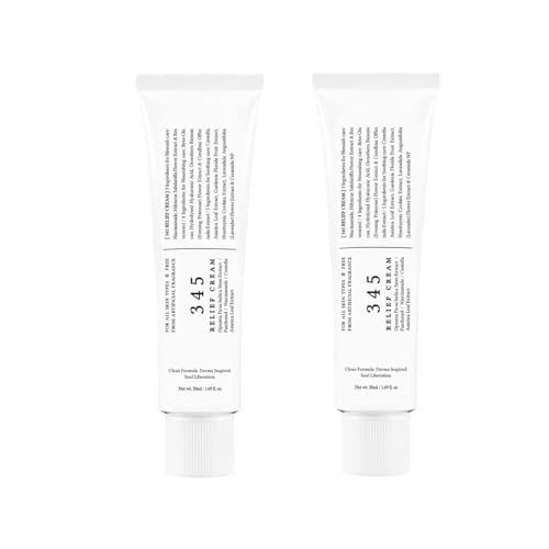 345 Relief Cream,2 Uds., Crema Reparadora Diaria De La Barrera Cutánea, Crema Facial Calmante Para Pieles Sensibles, Cuidado De La Piel Vegano Coreano Para Todo Tipo De Pieles