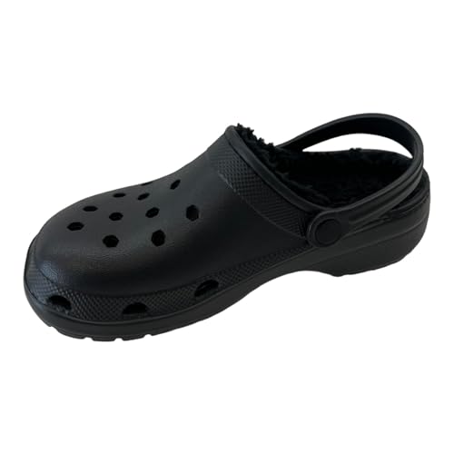 Ladies Womens Clogs Fur Lined Slip ON Cosy Garden House Slippers Mules Sandals - Image 3