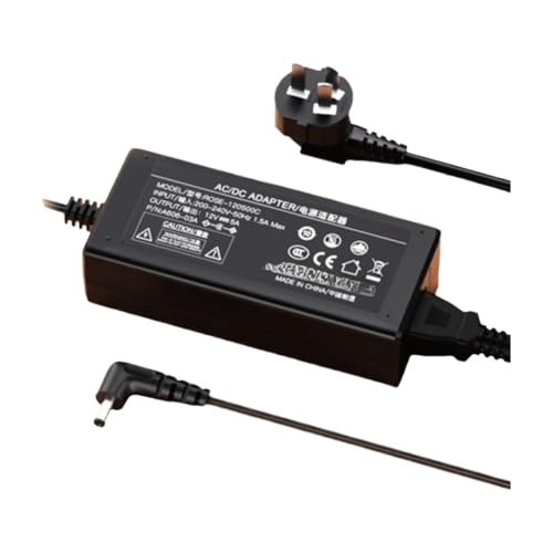 Adaptateur secteur 12V 5A coudé 5.5mm pour remplacer un chargeur défectueux sans faux contact