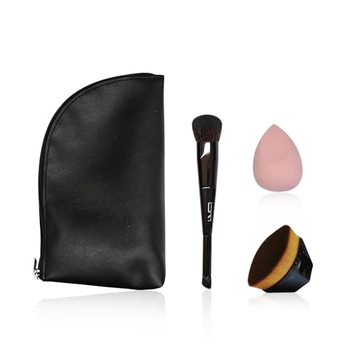 Pinceau anti-cernes S50 double face avec éponge maquillage noir