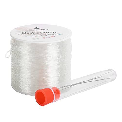 Fil de pêche transparent, bijoux de performance supérieure fil de perles exécution exquise conception professionnelle résistante à l'usure pour les travaux faits à la main(0.5mm*100m) Cover