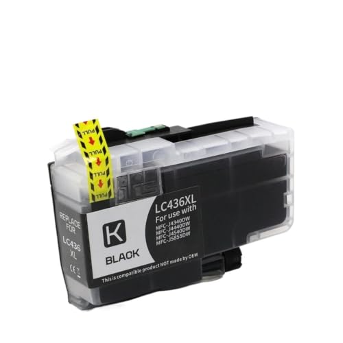 Cartouche d'encre LC436XL-BK noire pour Brother MFC-J4340DW MFC-J4440DW jet d'encre