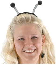 Wiggly Insect Bug Bee Butterfly Costume Antenna Headband Black