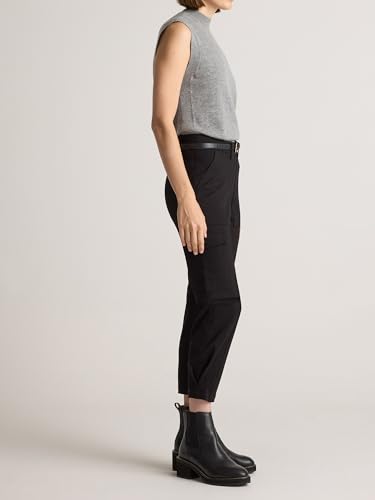 Women's High Rise Tapered Cargo Pants,Cropped Inseam Casual Summer Pants Fit for Work & Sport4