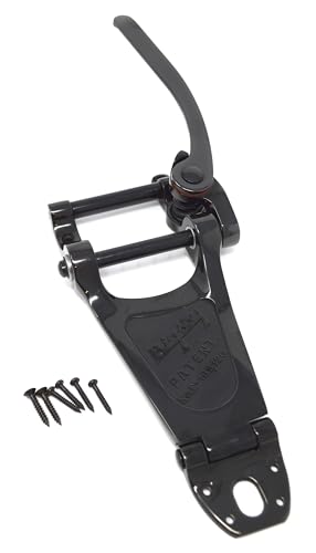 Bigsby B7B Vibrato Cordier Noir avec système de tension par rouleau pour sustain maximal