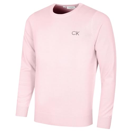 Calvin Klein Herren Baumwolle Sweater - Rosa - L