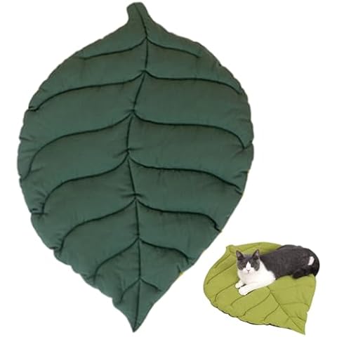 Lit de chat à feuilles Obelunrp Cover