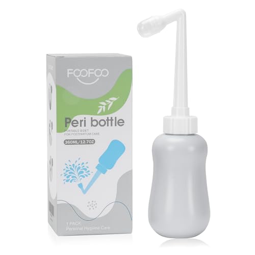 Image of Peri Bottle for Postpartum Care, Postpartum Essentials, Feminine Care 12 oz Gray (Gray)