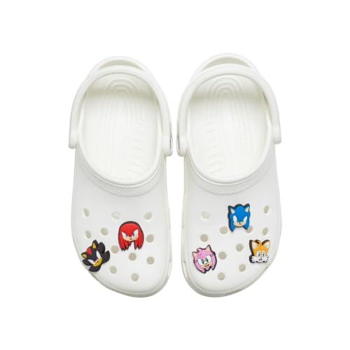 Image of Crocs Unisex's Jibbitz Shoe SEGA Hedgehog Multi Pack, Charms Characters, Sonic The Hedge Hog, 5 Pack