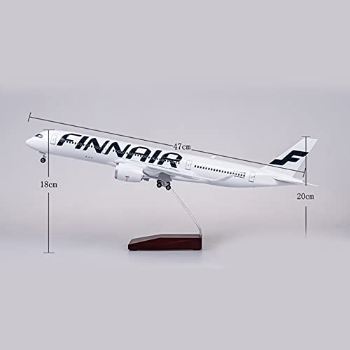 QIDS 47CMResin Diecast 1/150 Scale Finnair Airbus A350 Airplane