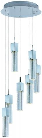 Polished Chrome Fizz Iii 7 Light Led Pendant E22767-89PC by ET2 Lighting