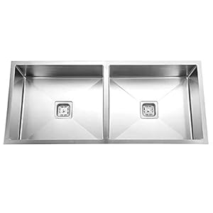 Tantia Stainless Steel Handmade Single Bowl Kitchen Sink Finish Double Bowl Kitchen Sink (45 x 20 x 10 Inch)