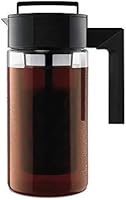 TAKEYA Patented Deluxe Cold Brew Coffee Maker, One Quart, Black