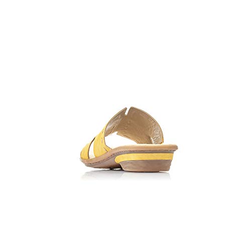 Rieker Donna 63492 Sandali, Sole 68 Giallo, 38 EU