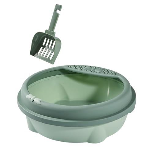 Arenero semi cerrado para gatos Baoblaze grande verde miniatura 6
