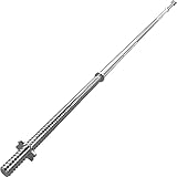 GYM MASTER 1' Diameter Standard Barbell with Spinlock Collars, Choice of Sizes - 7ft