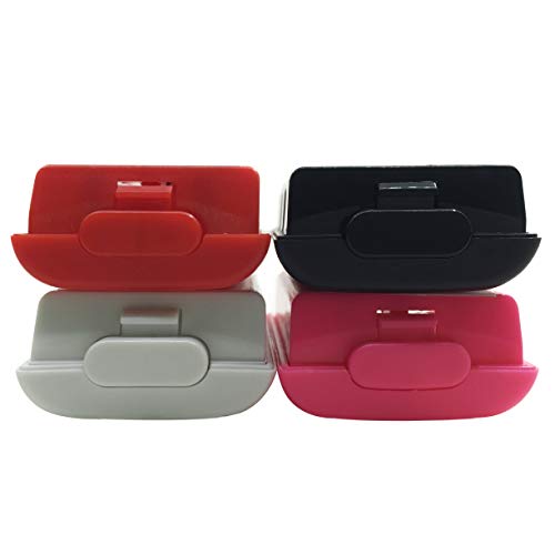 Afunta 4 Pcs Battery Covers Shell Case Compatible 360 Wireless Controller - 4 Colors (Black, White, Red, Pink) #TOP7