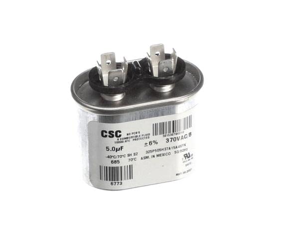 Single Run Capacitor, 5Mfd,370V,Oval