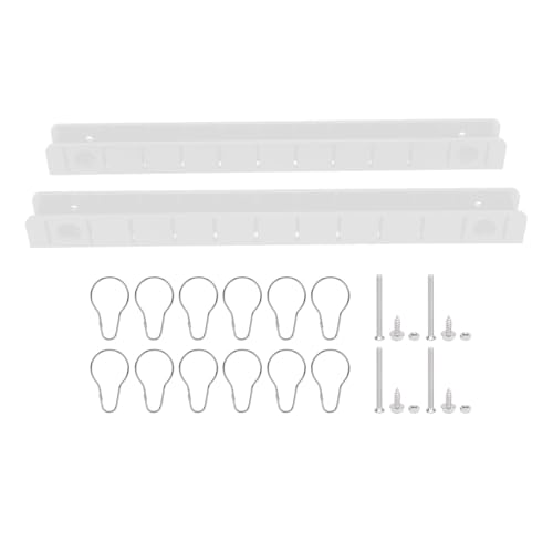 EIMSOAH 2 Pcs Fishing Bait Storage Rack, Yacht Boat Speedboat Fishing Soft Lure Hook and Holder, for Storage (White)