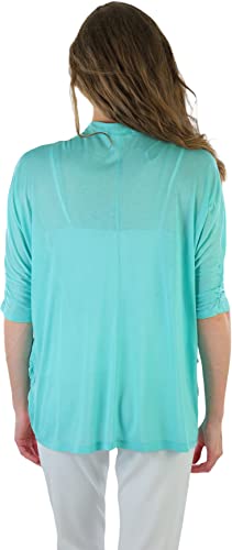 Image of ToBeInStyle Womens Open Front Casual Shrug Lightweight Layering Cardigan Sleeveless or Short Sleeve