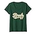 Womens Bruh 67 Baseball Style Meme Slang Sports Number Graphic V-Neck T-Shirt